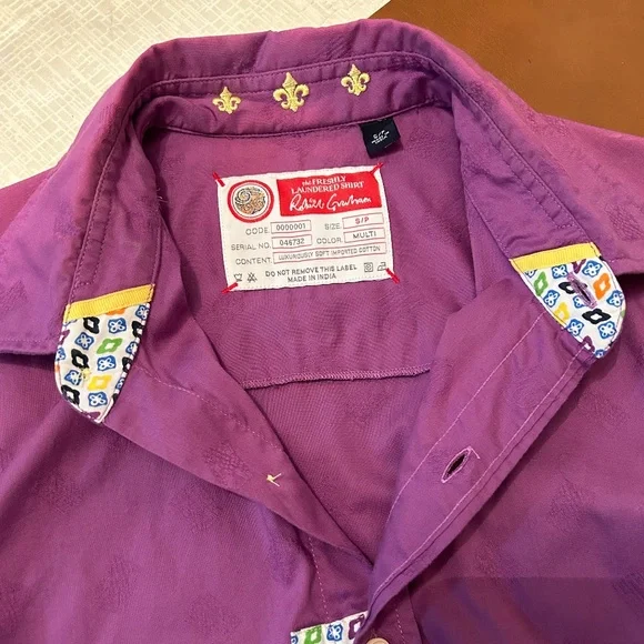 Robert Graham, the Freshly Laundered Short Sleeve Shirt in Multi - Size S/P